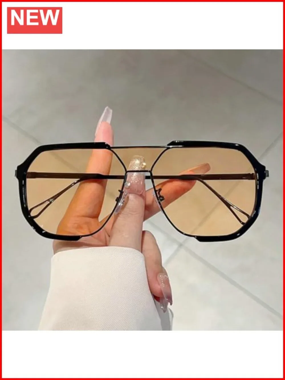 Oversized Square Shield Sunglasses Vintage Punk UV400 Protection Unisex